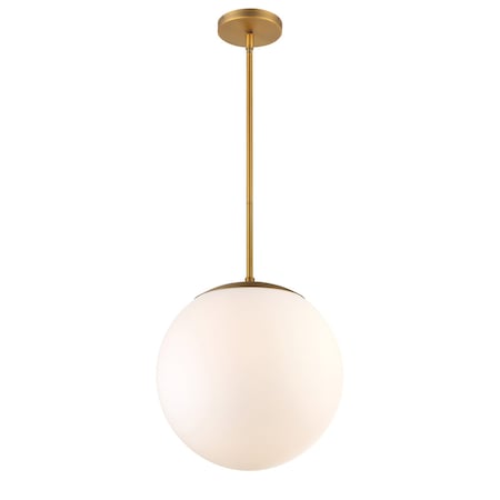 Dweled Niveous 13in LED Pendant 3000K in Aged Brass PD-523